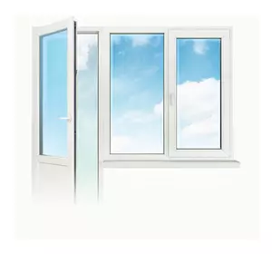 Балконний блок Двері 700*2150, Вікно 1300*400 1 камерний склопакет